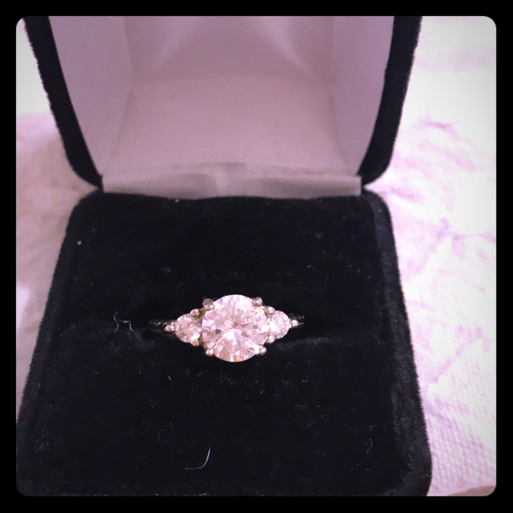 Gorgeous faux diamond engagement ring